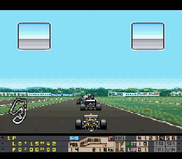 Human Grand Prix III - F1 Triple Battle (Japan) screen shot game playing